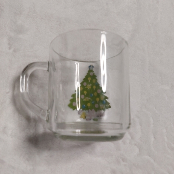𝅺Sabin Vintage Clear Glass Christmas Tree Coffee Mug - Picture 11 of 11